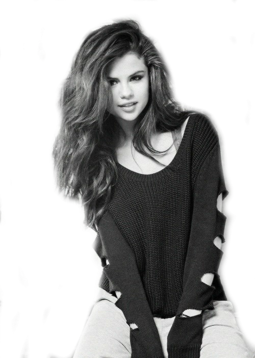 Selena Gomez Png By - Selena Gomez Png Black (500x700), Png Download