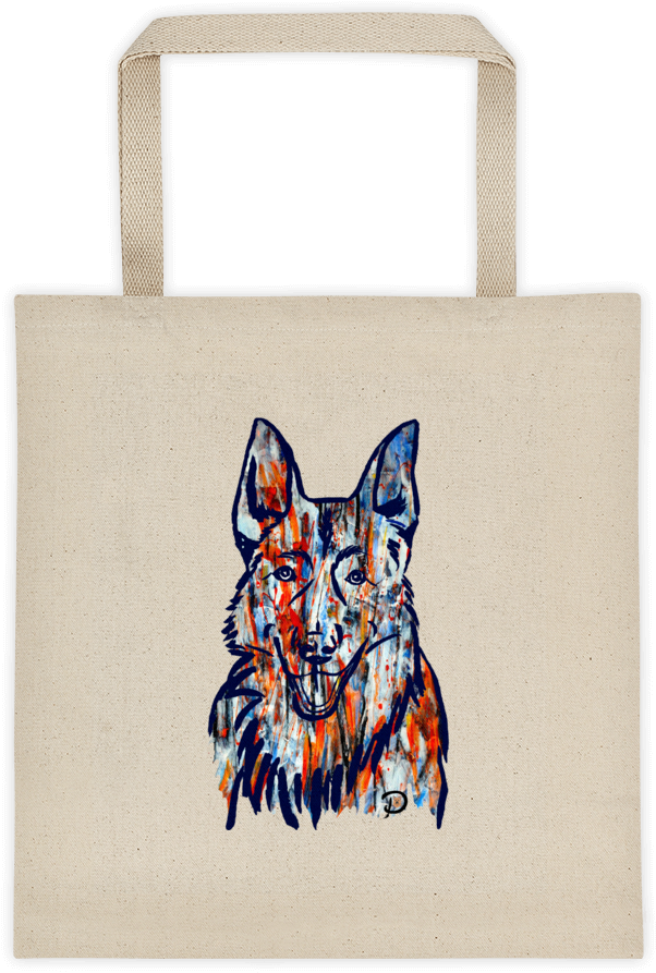 Artsy Shepherd Tote Bag - Mixedmediabyerin Bohemian Cow Skull Tote Bag~boho Totes~gifts (500x500), Png Download