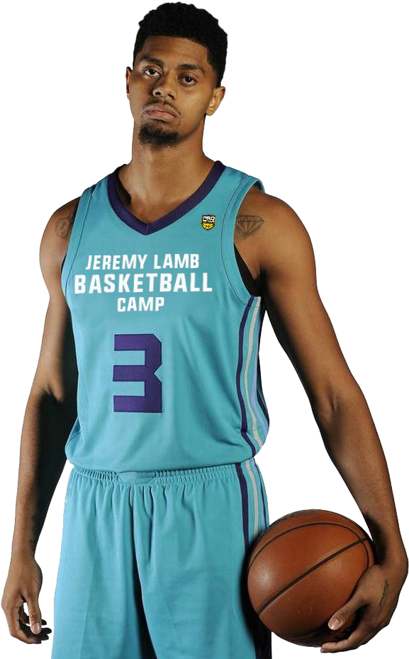 Jeremy Lamb Basketball Camp Hornets - Basketball (768x962), Png Download