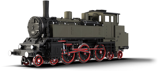 Railnation Trains 01 03 Rhinoceros - Locomotive (640x256), Png Download