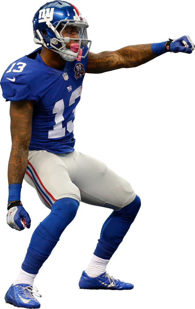 Odell Beckham Jr Whip Png - Odell Beckham Jr Transparent (647x1024), Png Download