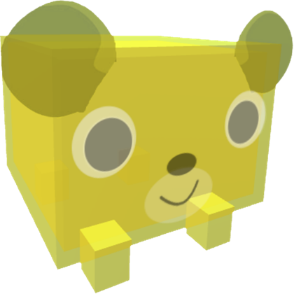 Yellow Gummy Bear - Cartoon (420x420), Png Download