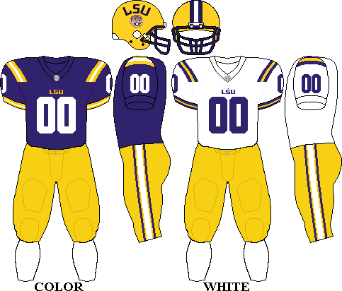 Lsu Tigers Football Uniform (483x412), Png Download