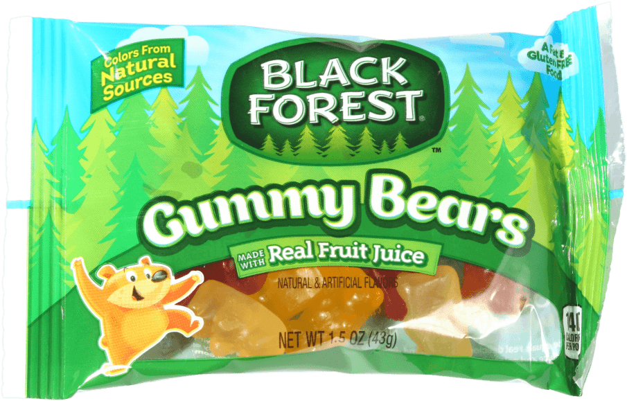 Black Forest Gummy Bears - Black Forest Gummy Bears - 5.4 Oz Bag (1350x900), Png Download