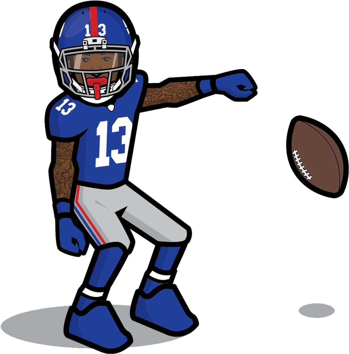 Odell Beckham Jr Chibi (1200x1200), Png Download