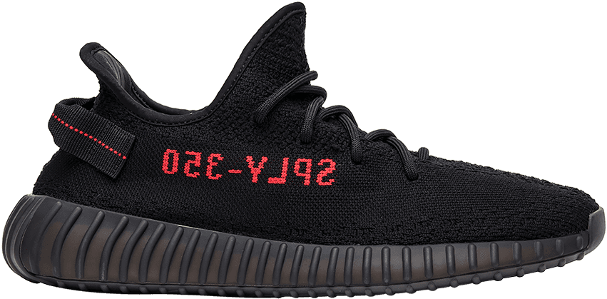 Yeezy 350 V2 Bred (1000x1000), Png Download