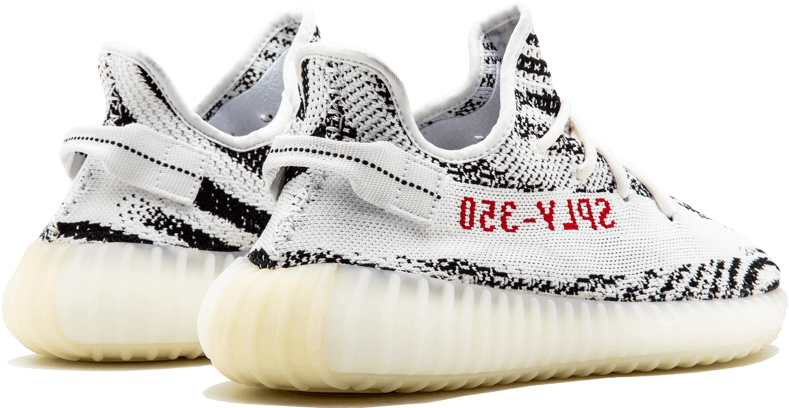 Many Fashionable 22c36 6bffd Adidas Yeezy Boost 350 - Adidas Yeezy Boost 350 V2 - Zebra (1000x600), Png Download