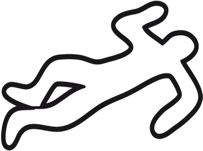 Dead Body Outline Png Clipart Freeuse Download - Dead Body Outline Png (469x336), Png Download