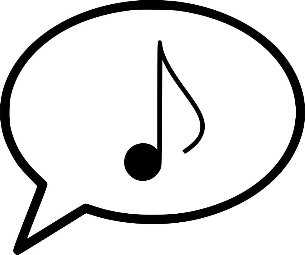 Bubble Message Musical Eighth Note Comments - Cleveland Indians (980x820), Png Download