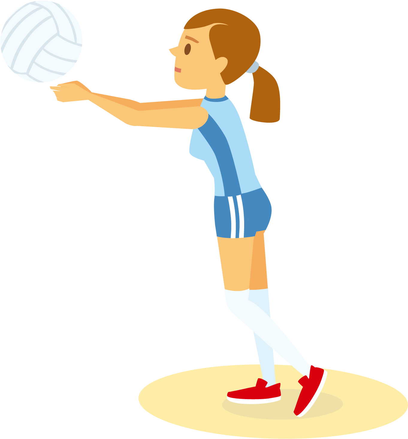 Male Volleyball Player Png Library Download - Volleyball Team Clipart (1500x1500), Png Download