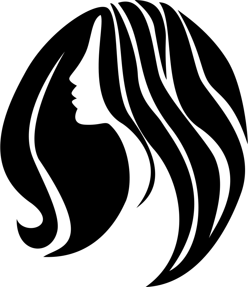 Woman With Long Hair Comments - Long Hair Icon Png (848x980), Png Download