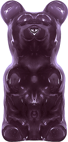 World's Largest Grape Gummy Bear - World's Largest Gummy Bears Giant Gummy Bear (500x500), Png Download