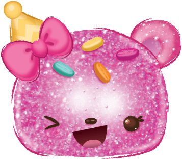 Gummy Bear Num Cake Bear - Num Noms Cake Bear (445x430), Png Download