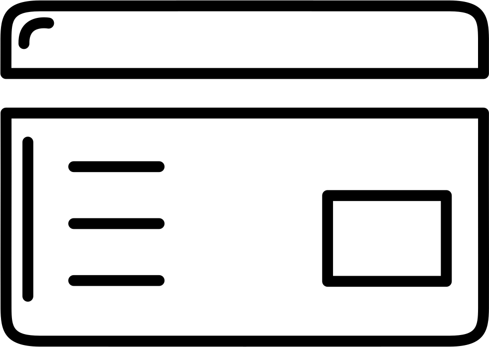 Png File - Webpage Outline (981x696), Png Download