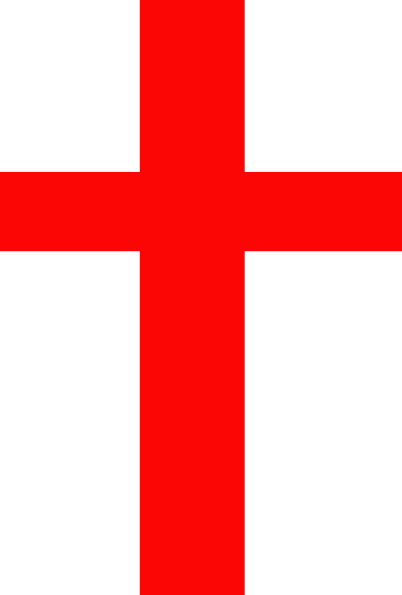 Red Cross Clip Art At Clker - Red Cross Of Christ (402x595), Png Download