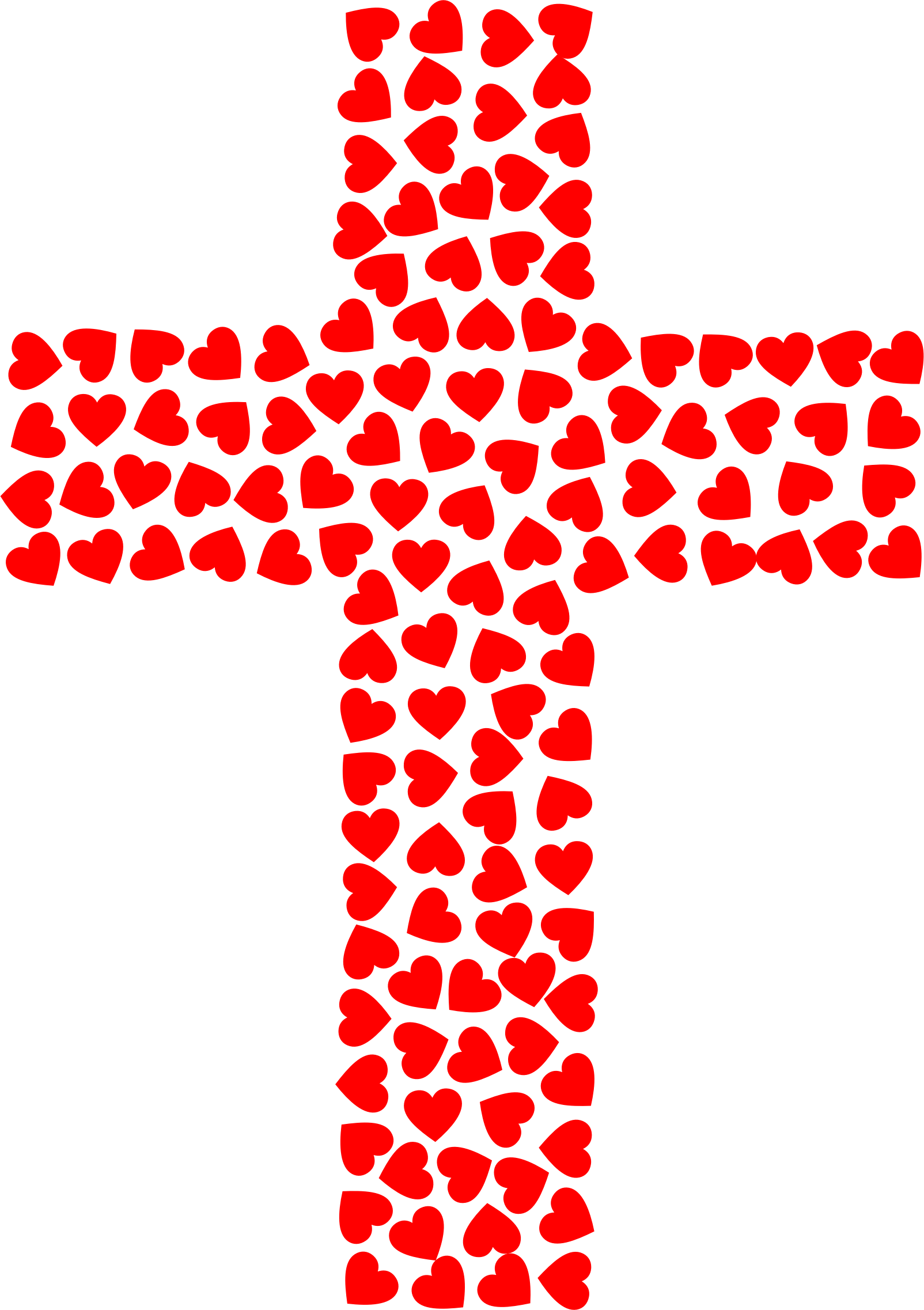 Jesus Cross Of Love - Illustration Of A Christian Cross (902x1280), Png Download