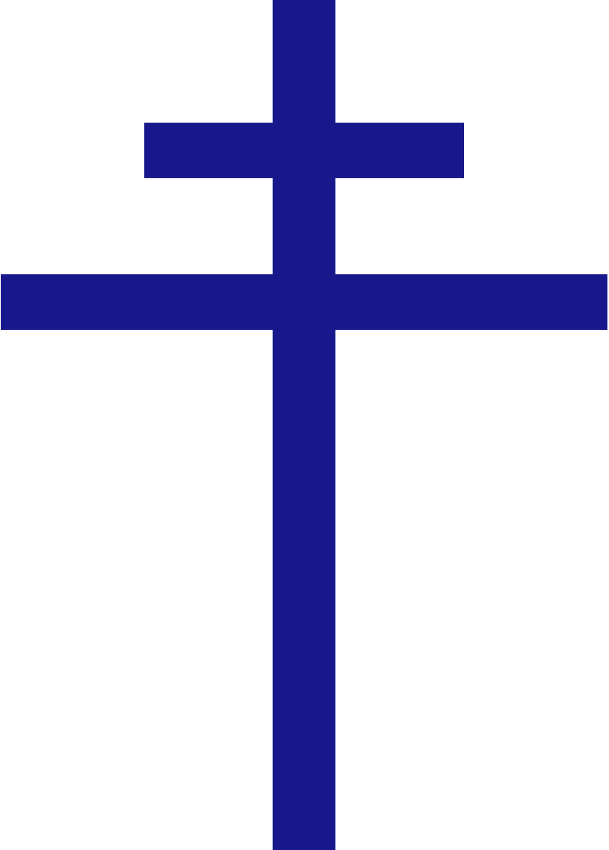 Krzyż Patriarchalny (1200x1673), Png Download