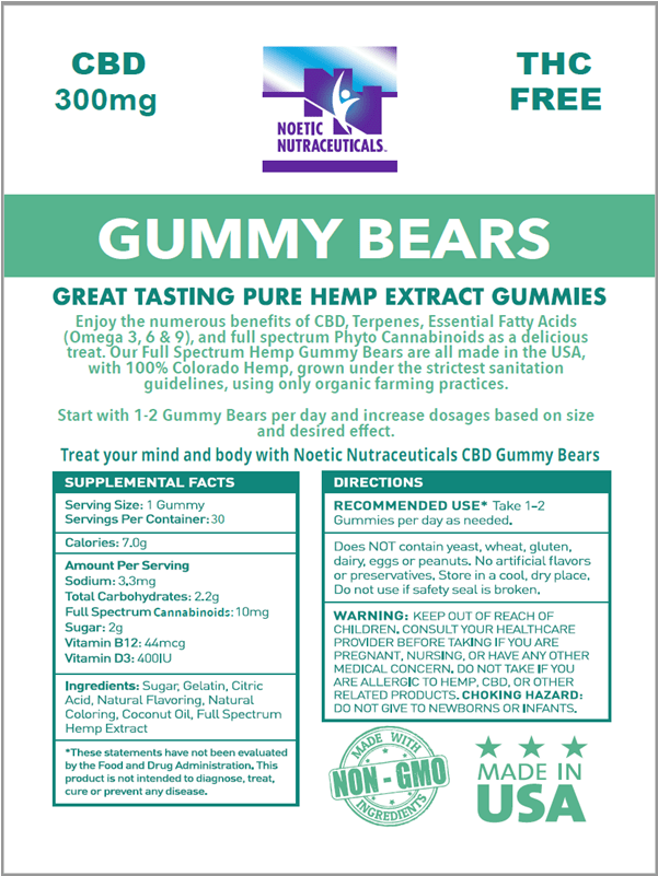 Gummy Bears 300mg - Gummy Bear (800x800), Png Download
