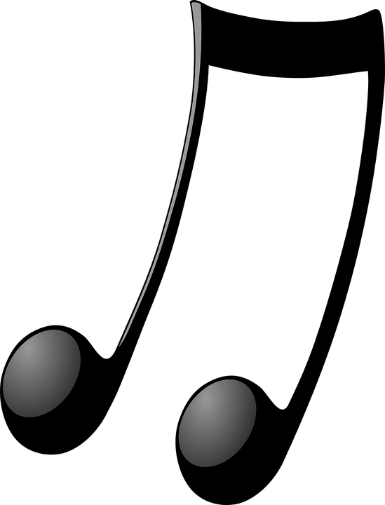 Vector Free Library Notes Shop Of Library Buy Clip - Notes De Musique Noire (549x720), Png Download