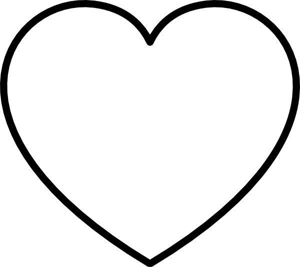 How To Set Use White Heart With Black Outline Icon (600x535), Png Download