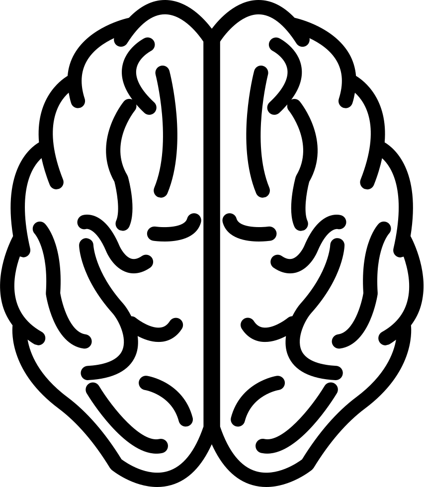 Brain Upper View Outline Vector - 20 Incredible Mental Tricks (400x400), Png Download