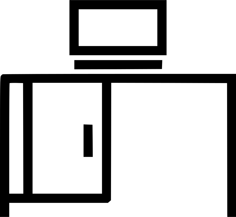 Desk Computer Furniture Home Office Comments - Desk (980x904), Png Download