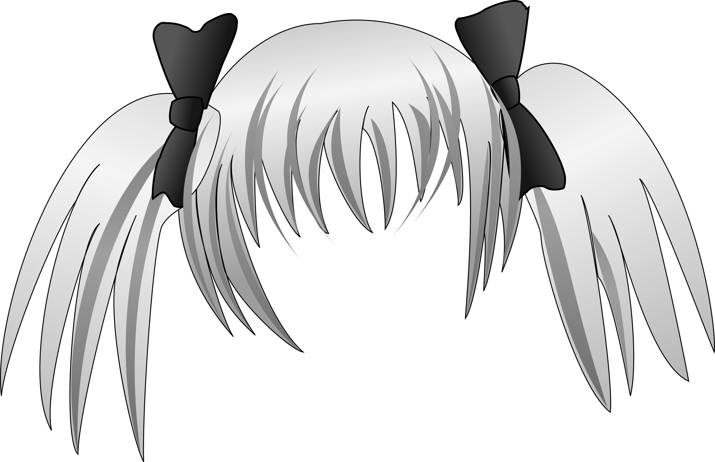 Anime Girl Hair Png (2400x1550), Png Download