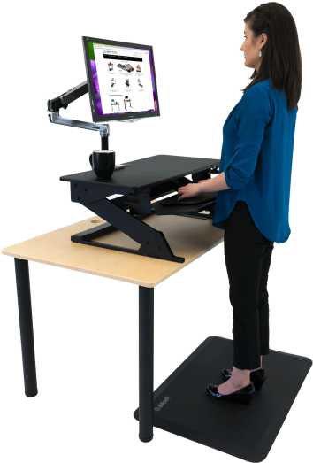 Ziplift 35" Standing Desk Converter - Lift Desk (838x540), Png Download