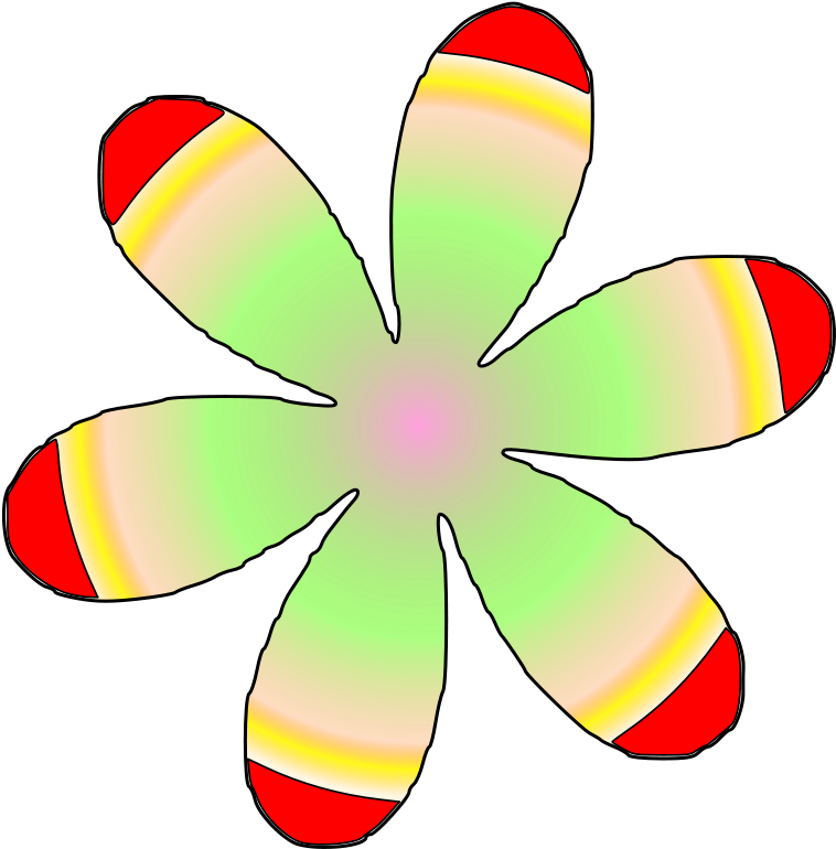 Petal Clipart Flower Outline (800x797), Png Download