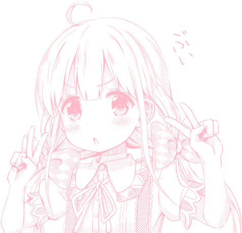 76 Images About ❖ Manga Pink Girl ❖ On We Heart It - Sketch (500x583), Png Download
