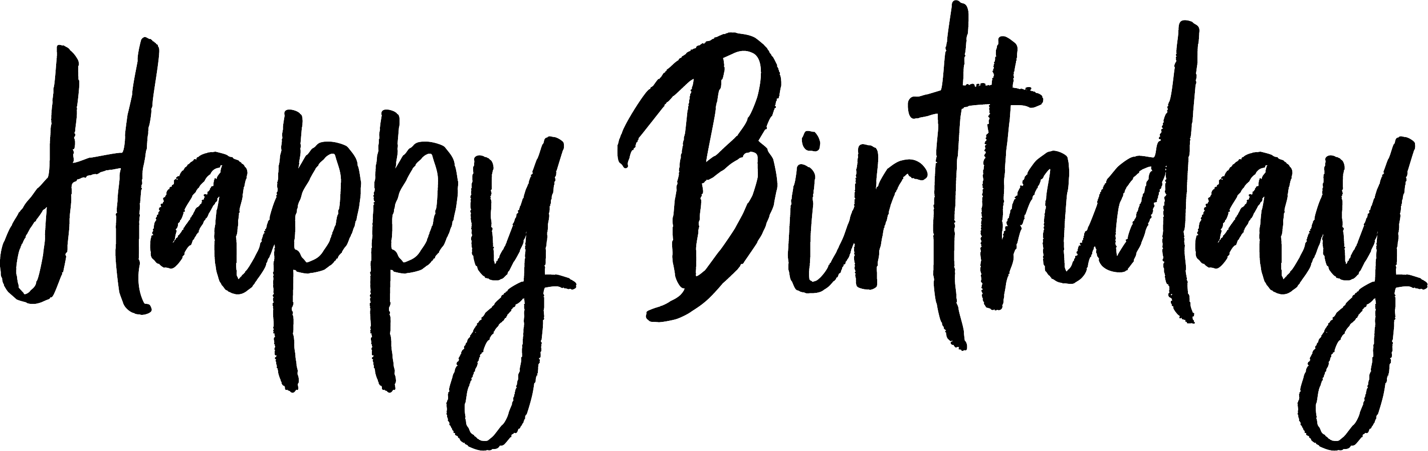 Happy Birthday Transparent Png Photo Overlays - Font (2849x901), Png Download