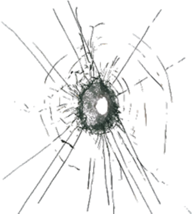 Bullethole Roblox Bulletholeglass - Glass Bullet Hole Png (420x420), Png Download