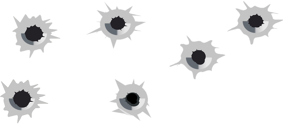 Bullet Holes Transparent - Bullet Holes Transparent Background (960x480), Png Download