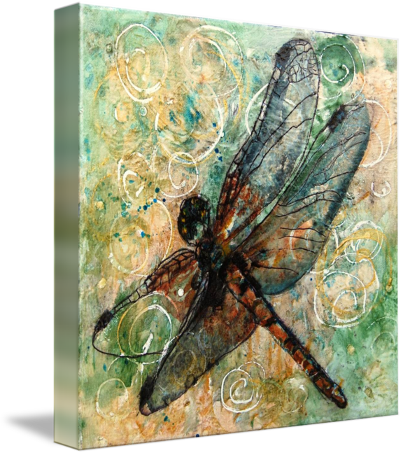 "dragonfly Dance" By Miriam Schulman - Dragonfly Dance Square Car Magnet 3" X 3" (576x650), Png Download