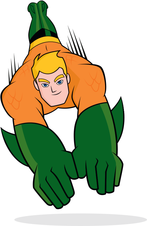 Dc Super Friends Aquaman (565x803), Png Download