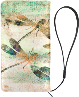 Mauritius Vintage Dragonflies Qr Men's Clutch Purse - Mauritius Vintage Dragonflies Colours Laptop Sleeve (500x500), Png Download