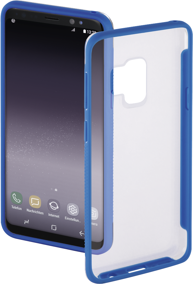 "frame" Cover For Samsung Galaxy S9, Transparent/blue - Samsung Galaxy S9 (1100x1100), Png Download