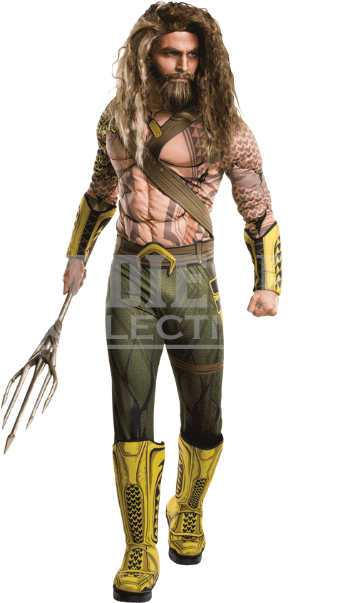 Adult Deluxe Dawn Of Justice Aquaman Costume - Costume Aquaman (850x850), Png Download