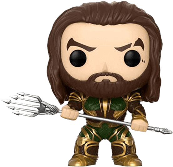 Justice League Aquaman Pop Figure - Funko Pop Aquaman (555x555), Png Download