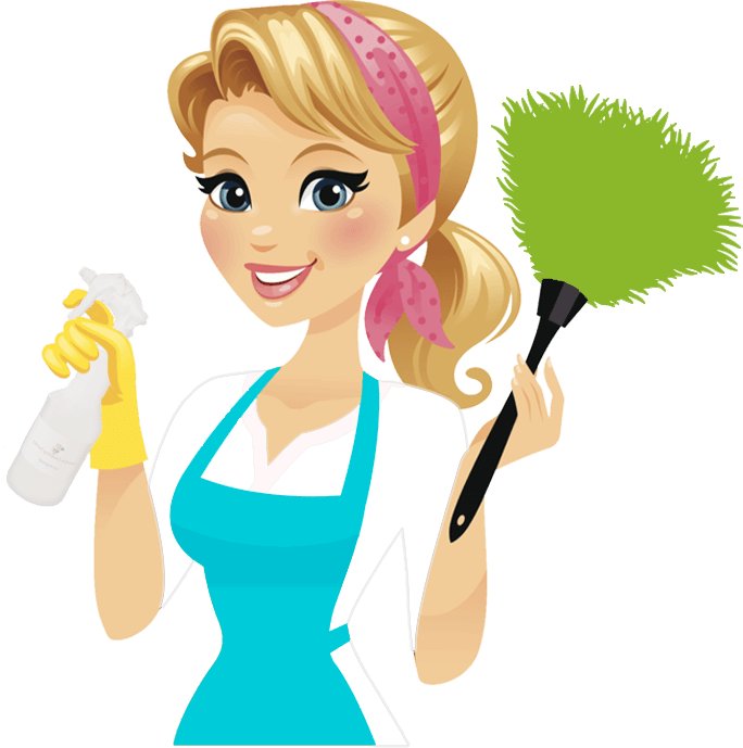 Carolina Cleaning Service Lady Copy - Cleaning Lady (684x689), Png Download
