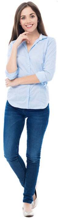 House Cleaning Services Copy - Girl (200x709), Png Download