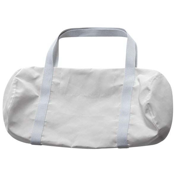 Qty - White Duffle Bag Png (600x600), Png Download