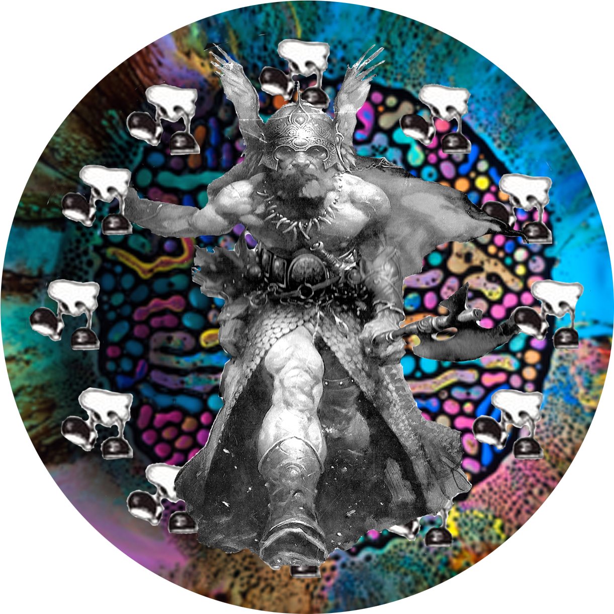 Viking Warriors With Animal Heads - Birthday (2550x3300), Png Download