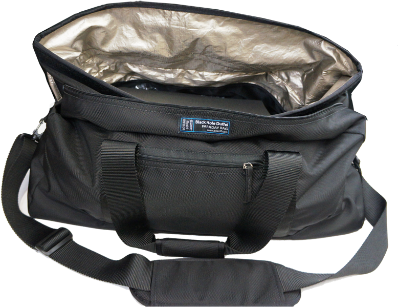 Fbhd Duffel Bag Open - Edec Black Hole Faraday Duffel Bag (800x619), Png Download