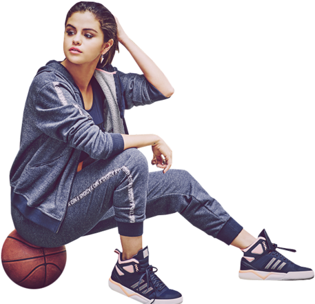 Png, Selena Gomez, And Transparent Image - Selena Gomez Sitting Png (500x463), Png Download