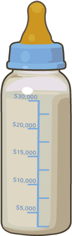 An Error Occurred - Baby Bottle (300x500), Png Download