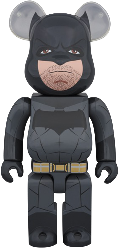 Bearbrick Batman Justice League Version 1000 Figure - Bearbrick Batman (480x1000), Png Download