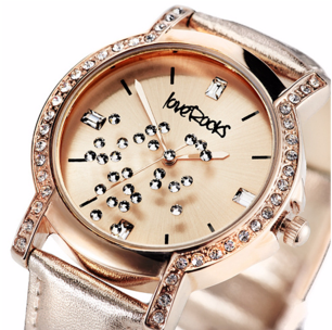 Loverocks London Floating Crystal Watch - London (480x303), Png Download