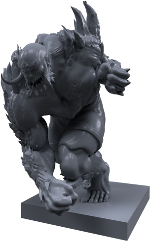 Doomsday - Statue (420x525), Png Download