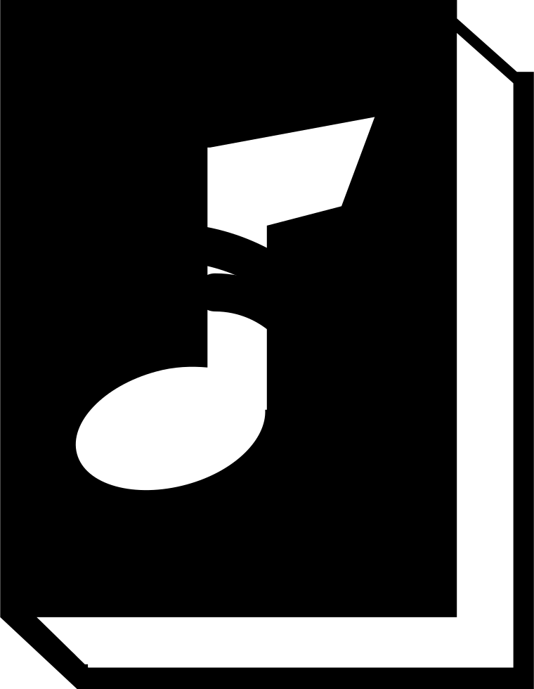 Book With Musical Note Comments - Book (760x980), Png Download
